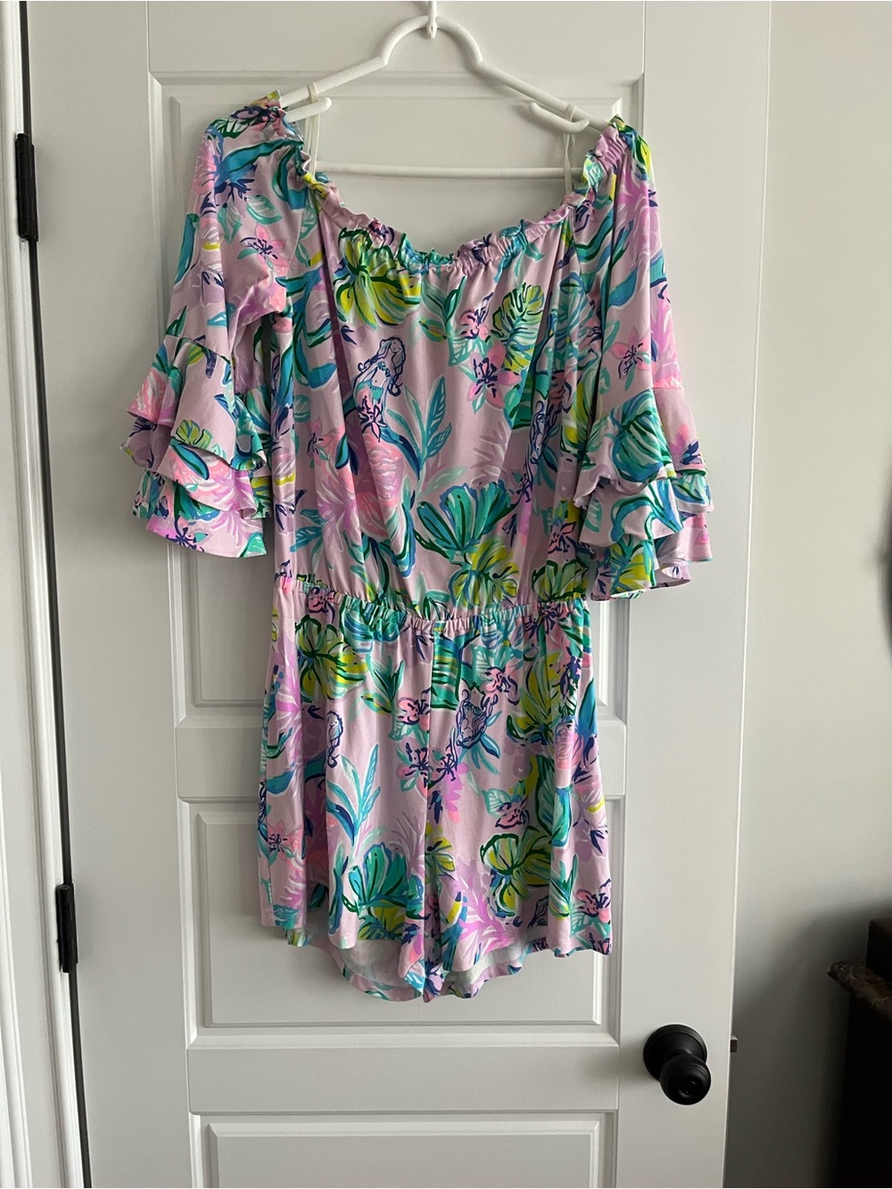 Lilly Pulitzer Pink & Green Printed Kids Dress